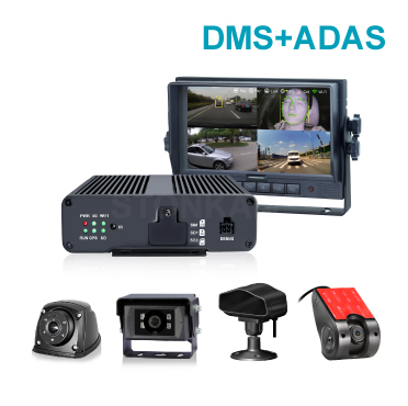 Четырехканальный автомобильный видеорегистратор с искусственным интеллектом - интеллектуальной статистикой пассажиропотока, ADAS, DMS, BSD и системой 360