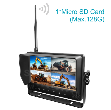 9 дюймов беспроводной автомобиль мониторинг видео TFT ЖК-монитор