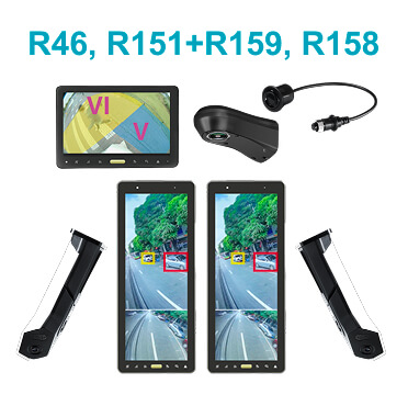 15-дюймовое электронное зеркало заднего вида с двойной камерой