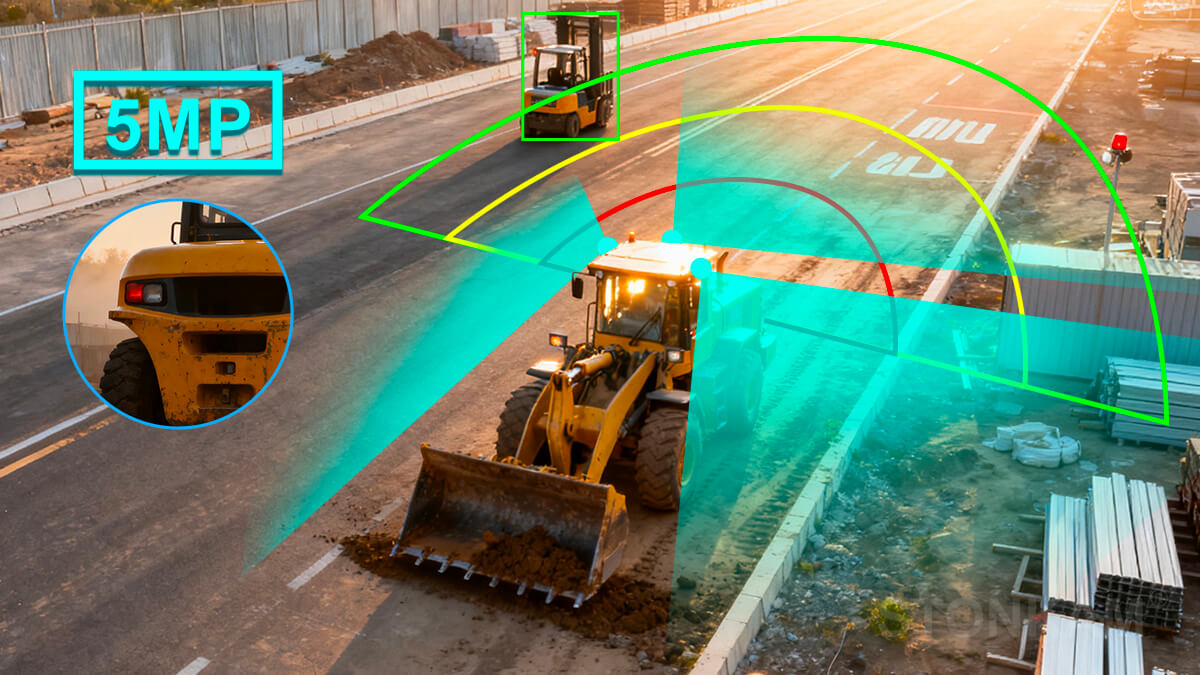 STONKAM 1080P HD Intelligent Pedestrian Detection Camera Система предупреждения о слепых зонах для строительных машин