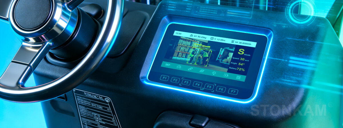 Дисплей вилочного погрузчика