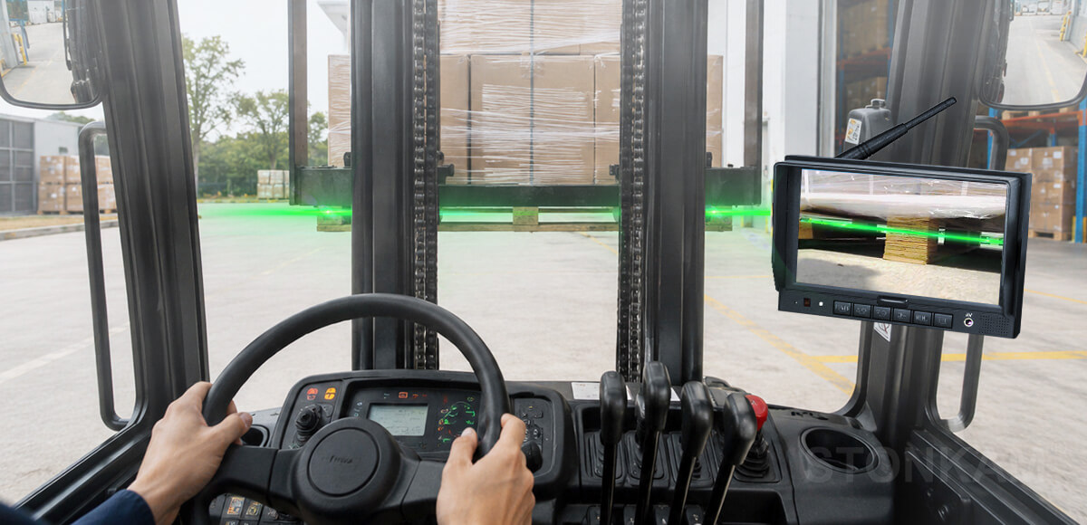 forklift laser camera